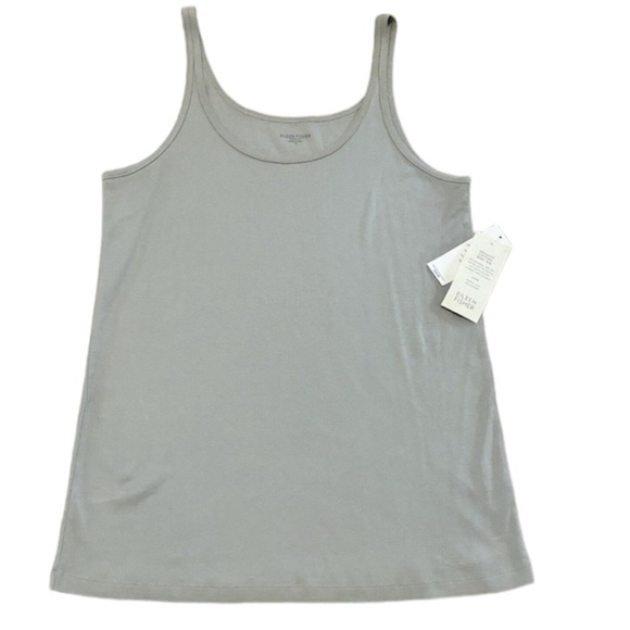 Eileen Fisher Tops - EILEEN FISHER Organic Cotton Baby Rib Stretch Long Slim Cami Tank Top 1X NWT